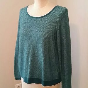 North Face Green Cotton/Cashmere Blend Sweater
